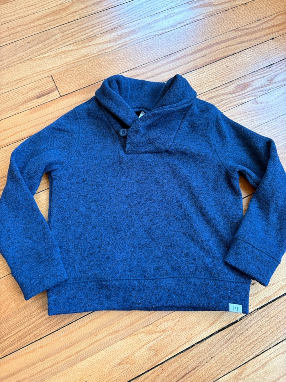 GAP Kids Dark Navy Shawl-Collar Pullover Sweater Size 5T